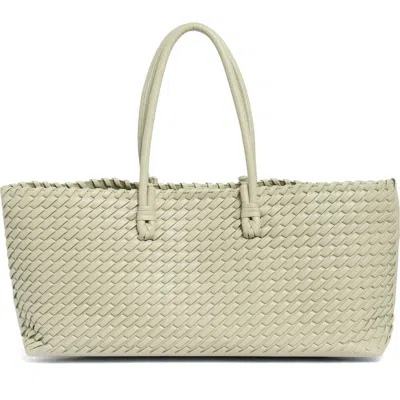 Moda Luxe Woven Stitch Shoulder Bag In Green