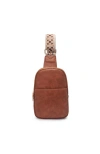 Moda Luxe Zuri Sling Backpack In Tan