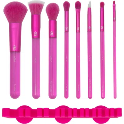 Moda Pink-ception Full Face 9-piece Makeup Brush Set