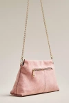 Modaluxe Faux Suede Clutch In Pink