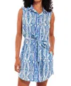 Modaposa Carlotta Mini Dress In Blue In Blue