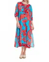 Modaposa Elina Dress In Baroque Swirl In Multi