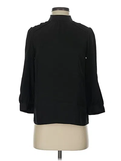 Pre-owned Modcloth 3/4 Sleeve Blouse In Black