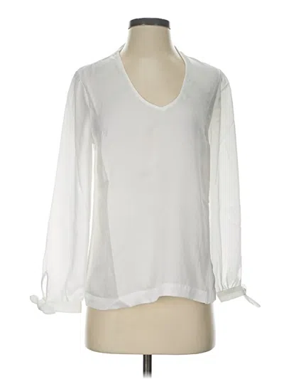 Pre-owned Modcloth 3/4 Sleeve Blouse In White