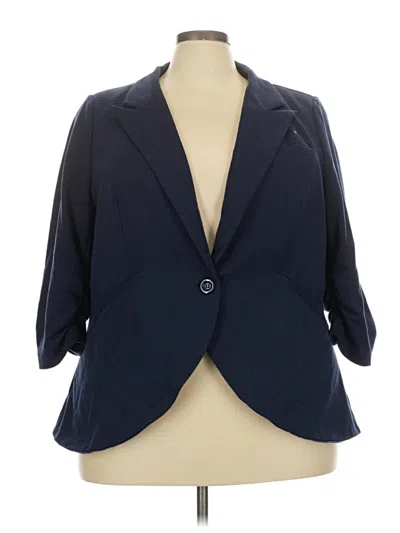 Pre-owned Modcloth Blazer Jacket In Blue