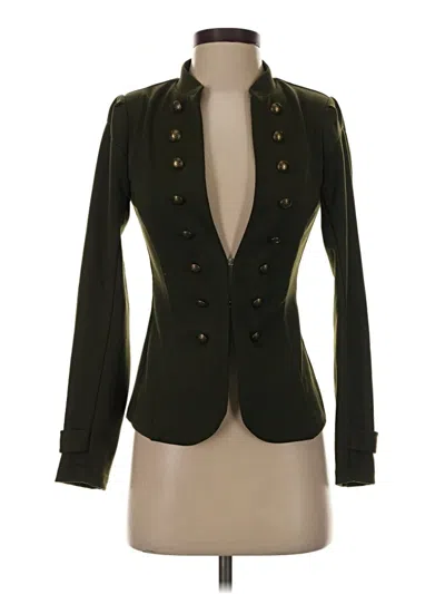 Pre-owned Modcloth Blazer Jacket In Green