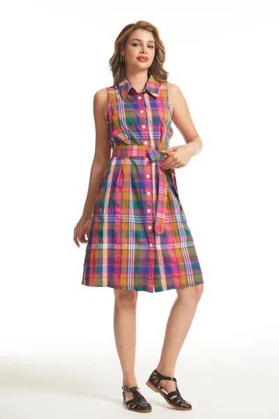 Modcloth Can't Slow My Roll Shirt Dress With Pockets In Spectrum Shine