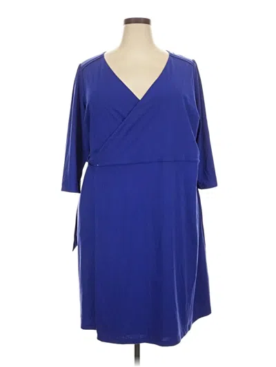 Pre-owned Modcloth Cardigan Sweater In Blue