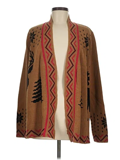 Pre-owned Modcloth Cardigan Sweater In Brown