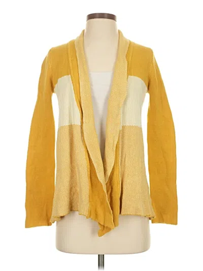 Pre-owned Modcloth Cardigan Sweater In Yellow