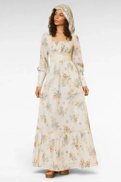 Modcloth Carol Hooded Dress In White