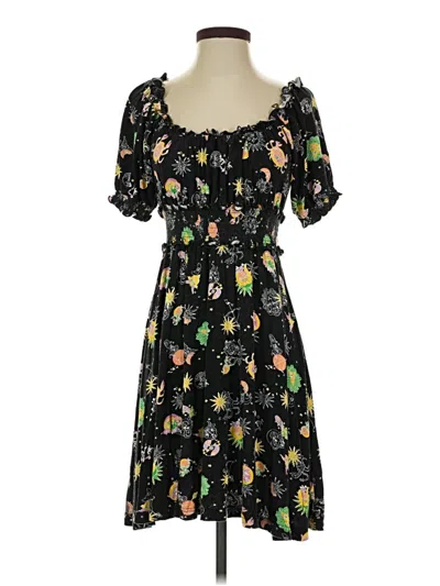 Pre-owned Modcloth Casual Dress In Black