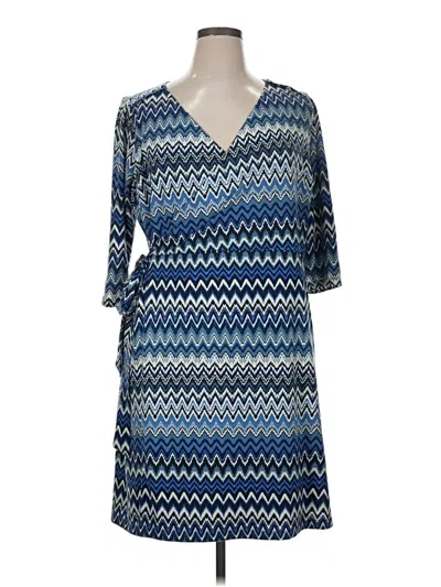 Pre-owned Modcloth Casual Dress In Blue