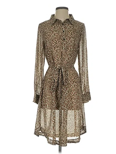 Pre-owned Modcloth Casual Dress In Brown