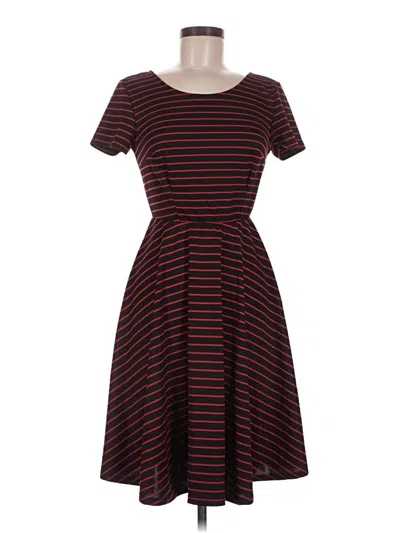 Pre-owned Modcloth Casual Dress In Burgundy