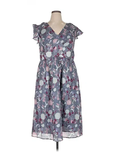 Pre-owned Modcloth Casual Dress In Gray