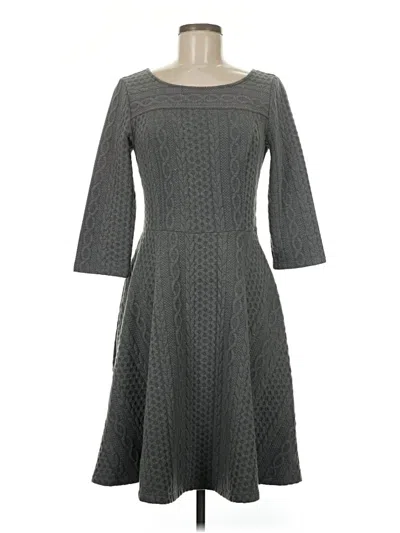 Pre-owned Modcloth Casual Dress In Gray