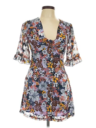 Pre-owned Modcloth Casual Dress In Gray