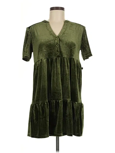 Pre-owned Modcloth Casual Dress In Green