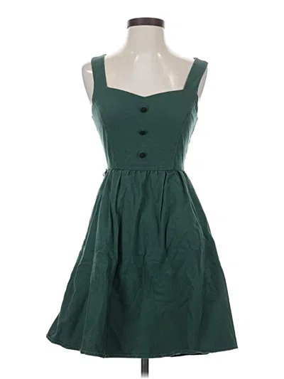 Pre-owned Modcloth Casual Dress In Green