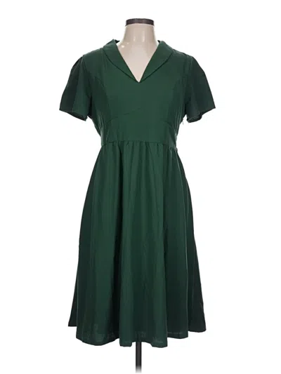 Pre-owned Modcloth Casual Dress In Green