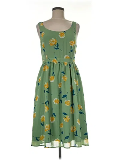 Pre-owned Modcloth Casual Dress In Green