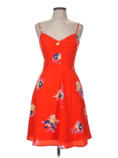 Pre-owned Modcloth Casual Dress In Orange