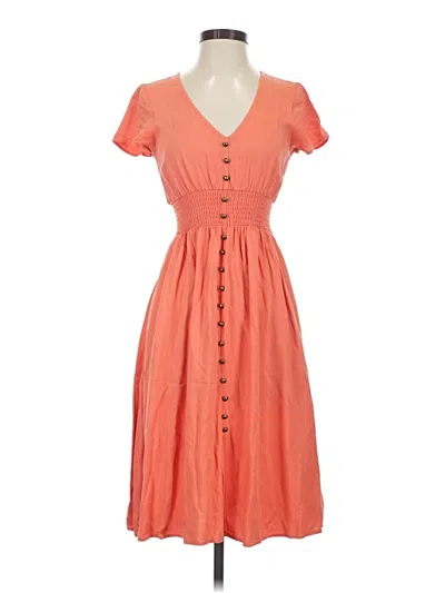 Pre-owned Modcloth Casual Dress In Orange