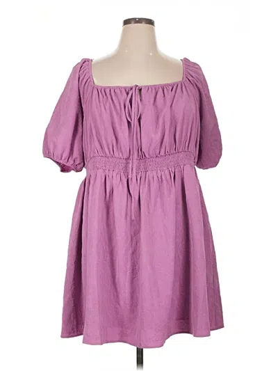 Pre-owned Modcloth Casual Dress In Purple