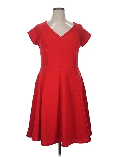 Pre-owned Modcloth Casual Dress In Red
