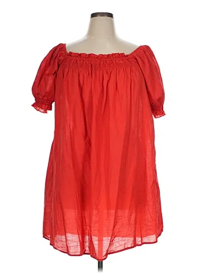 Pre-owned Modcloth Casual Dress In Red