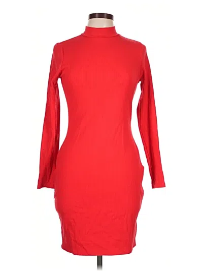 Pre-owned Modcloth Casual Dress In Red
