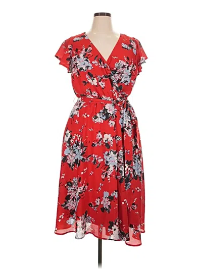 Pre-owned Modcloth Casual Dress In Red
