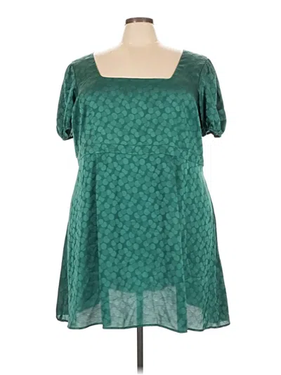 Pre-owned Modcloth Casual Dress In Teal