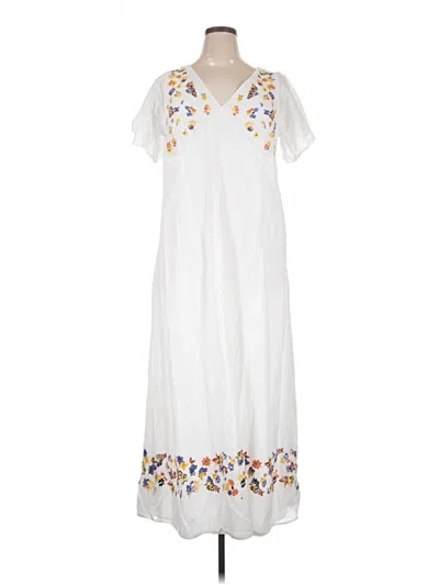 Pre-owned Modcloth Casual Dress In White