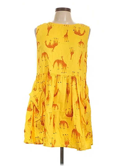 Pre-owned Modcloth Casual Dress In Yellow
