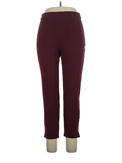 Pre-owned Modcloth Casual Pants In Burgundy