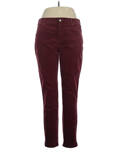 Pre-owned Modcloth Casual Pants In Burgundy