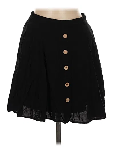 Pre-owned Modcloth Casual Skirt In Black