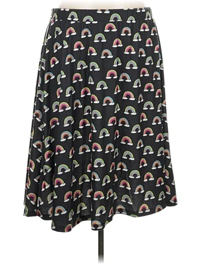 Pre-owned Modcloth Casual Skirt In Black