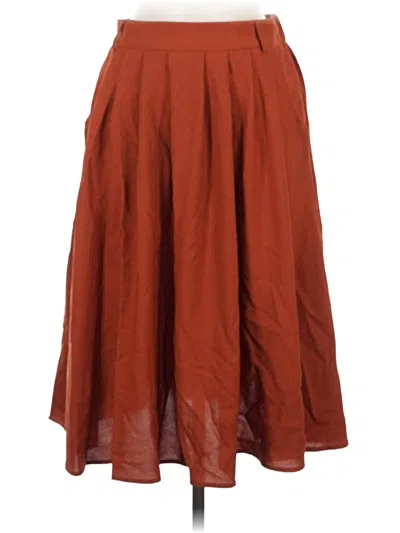 Pre-owned Modcloth Casual Skirt In Brown