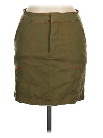 Pre-owned Modcloth Casual Skirt In Green