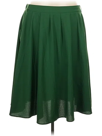 Pre-owned Modcloth Casual Skirt In Green