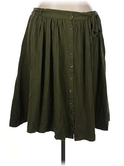 Pre-owned Modcloth Casual Skirt In Green