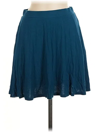 Pre-owned Modcloth Casual Skirt In Teal
