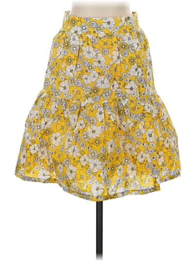 Pre-owned Modcloth Casual Skirt In Yellow