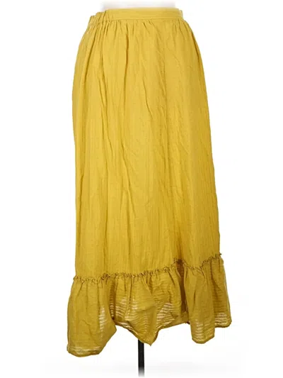 Pre-owned Modcloth Casual Skirt In Yellow