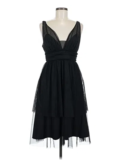 Pre-owned Modcloth Cocktail Dress In Black