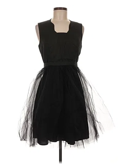 Pre-owned Modcloth Cocktail Dress In Black