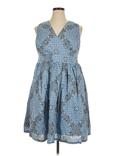 Pre-owned Modcloth Cocktail Dress In Blue